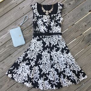 WHBM fit-and-flare floral dress